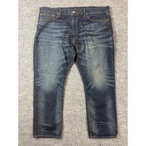 Polo Ralph Lauren Jeans Men Sz 40x29.5 Hampton Relaxed Straight Dark Wash Denim
